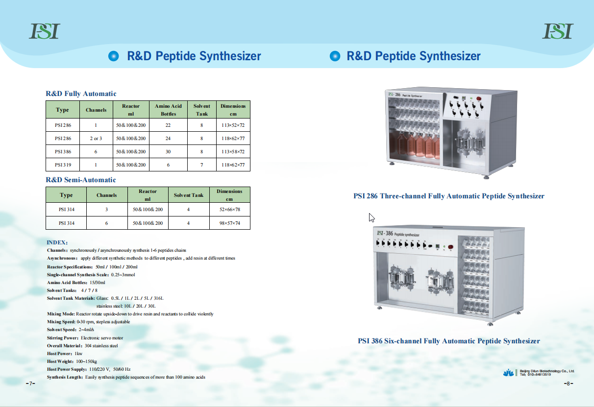Pilot Peptide Synthesizer