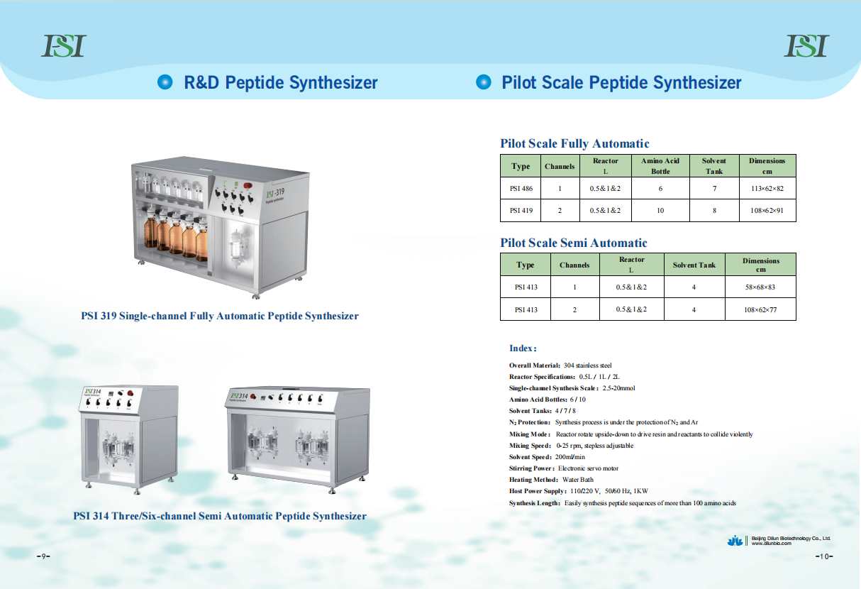 Pilot Peptide Synthesizer